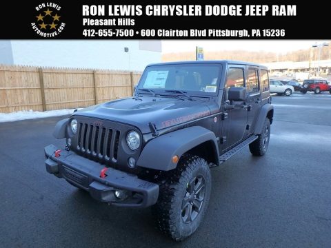 Black Jeep Wrangler Unlimited Rubicon 4x4.  Click to enlarge.