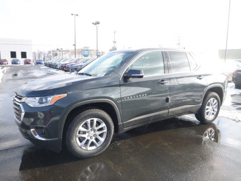 Graphite Metallic Chevrolet Traverse LT AWD.  Click to enlarge.