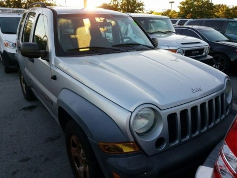 Bright Silver Metallic Jeep Liberty Sport.  Click to enlarge.