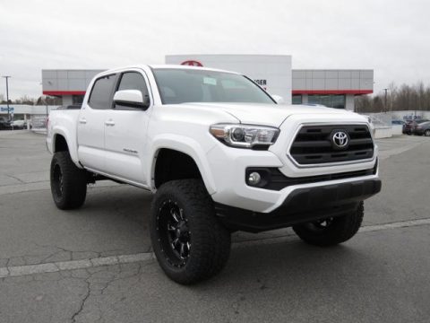 Super White Toyota Tacoma SR5 Double Cab 4x4. Click to enlarge. Super White Toyota Tacoma SR5 Double Cab 4x4. Click to enlarge.