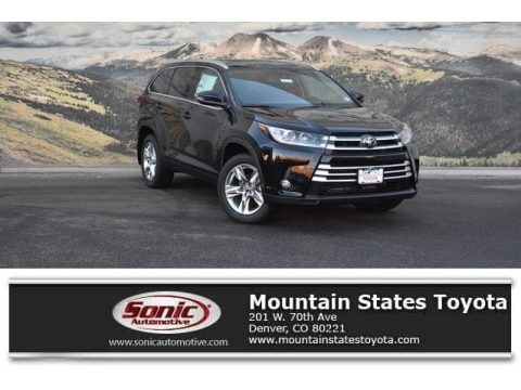 Midnight Black Metallic Toyota Highlander Limited AWD.  Click to enlarge.