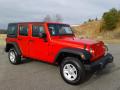 Front 3/4 View of 2018 Jeep Wrangler Unlimited Sport 4x4 RHD #2