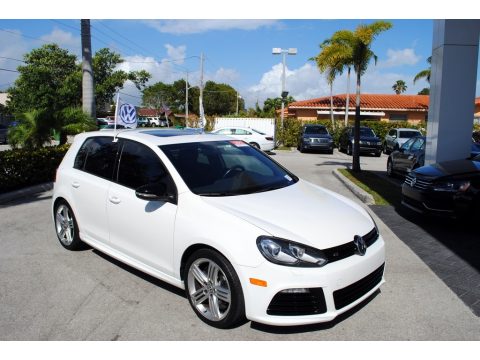 Candy White Volkswagen Golf R 4 Door 4Motion.  Click to enlarge.