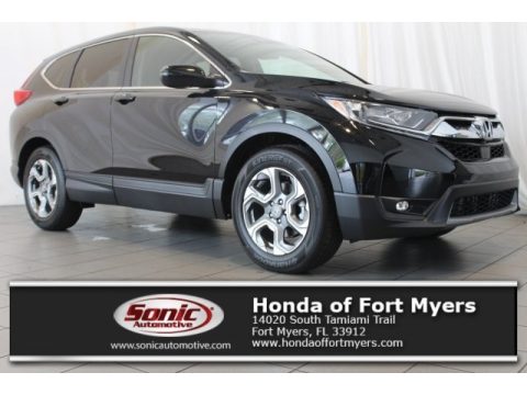 Crystal Black Pearl Honda CR-V EX-L.  Click to enlarge.