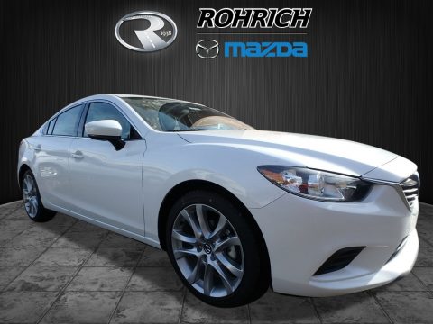 Snowflake White Pearl Mica Mazda Mazda6 Touring.  Click to enlarge.
