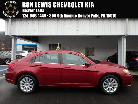 Deep Cherry Red Crystal Pearl Coat Chrysler 200 Touring Sedan.  Click to enlarge.