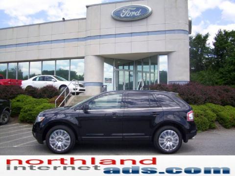 Tuxedo Black Metallic 2010 Ford Edge Limited AWD with Sienna Brown interior 
