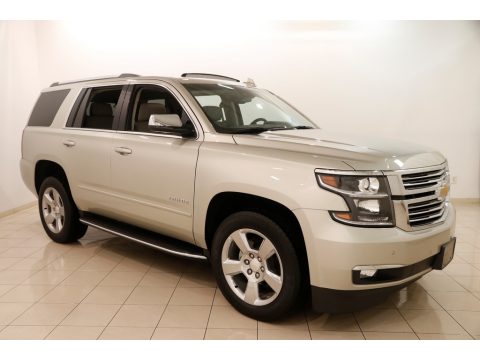 Champagne Silver Metallic Chevrolet Tahoe Premier 4WD.  Click to enlarge.