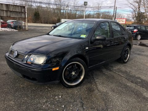 Black Volkswagen Jetta GLX VR6 Sedan.  Click to enlarge.