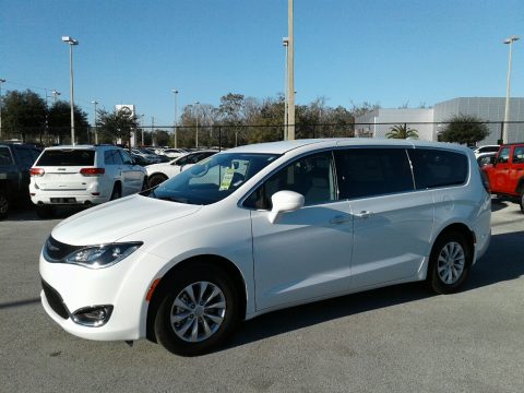 Bright White Chrysler Pacifica Touring Plus.  Click to enlarge.
