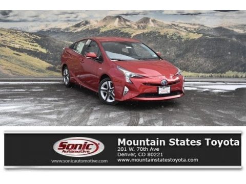 Hypersonic Red Toyota Prius Four Touring.  Click to enlarge.