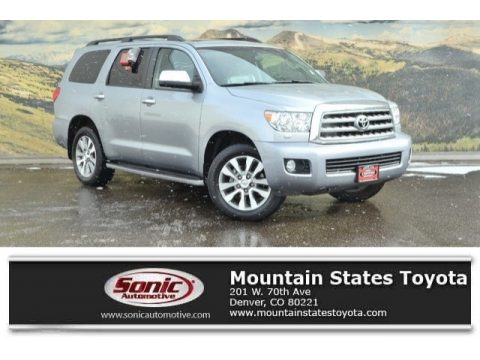 Silver Sky Metallic Toyota Sequoia Limited 4x4.  Click to enlarge.
