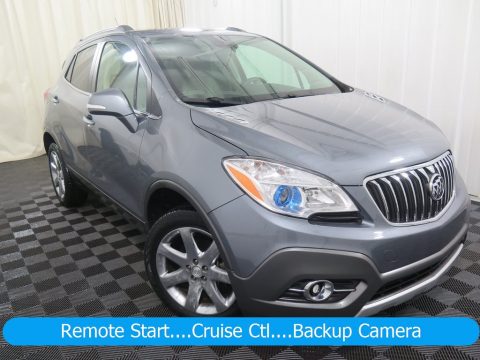 Satin Steel Gray Metallic Buick Encore Leather AWD.  Click to enlarge.