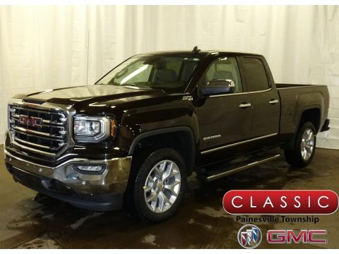 Deep Mahogany Metallic GMC Sierra 1500 SLT Double Cab 4WD.  Click to enlarge.