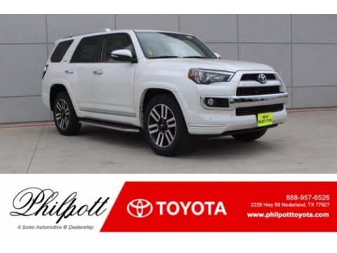 Blizzard White Pearl Toyota 4Runner Limited.  Click to enlarge.