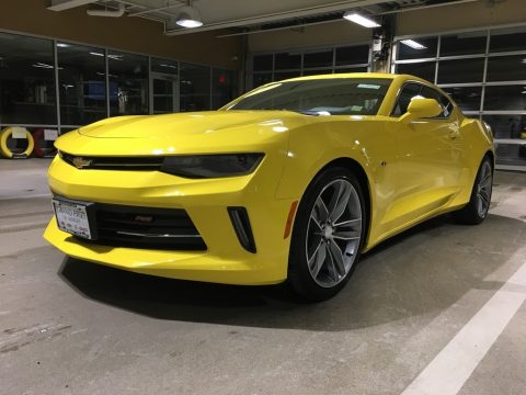Bright Yellow Chevrolet Camaro LT Coupe.  Click to enlarge.