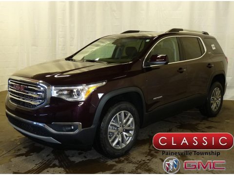 Black Cherry Metallic GMC Acadia SLE AWD.  Click to enlarge.