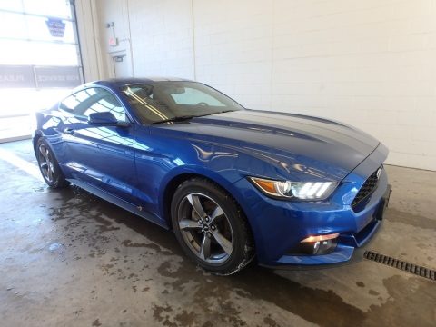 Lightning Blue Ford Mustang Ecoboost Coupe.  Click to enlarge.