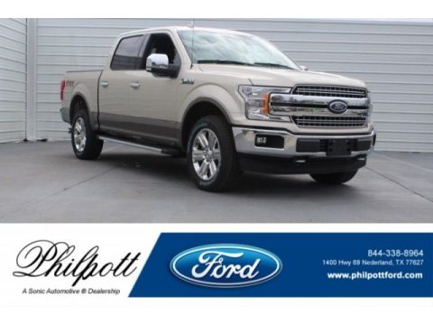 White Gold Ford F150 Lariat SuperCrew 4x4.  Click to enlarge.