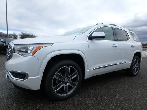 White Frost Tricoat GMC Acadia Denali AWD.  Click to enlarge.