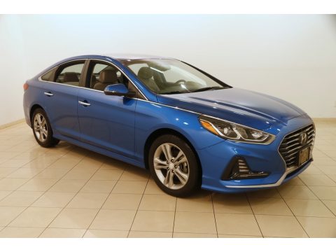 Electric Blue Hyundai Sonata SEL.  Click to enlarge.