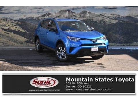 Electric Storm Blue Toyota RAV4 LE AWD.  Click to enlarge.
