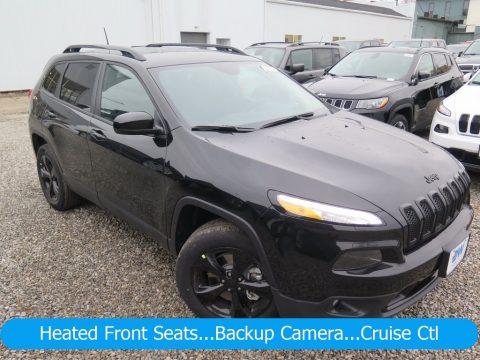 Diamond Black Crystal Pearl Jeep Cherokee Altitude 4x4.  Click to enlarge.