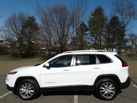 Bright White Jeep Cherokee Limited 4x4.  Click to enlarge.