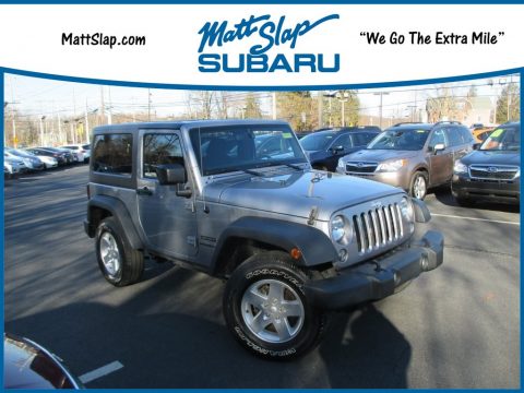 Billet Silver Metallic Jeep Wrangler Sport 4x4.  Click to enlarge.