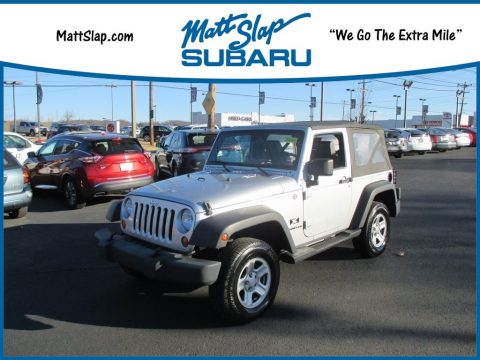Bright Silver Metallic Jeep Wrangler X 4x4.  Click to enlarge.