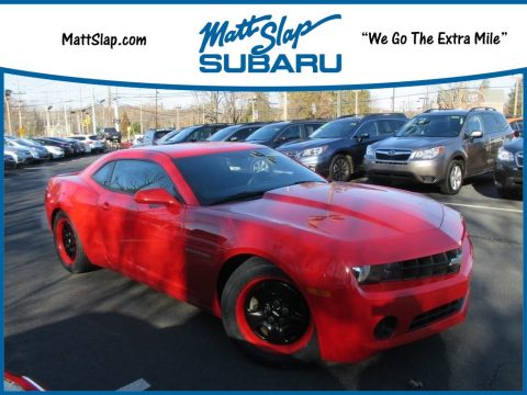 Victory Red Chevrolet Camaro LS Coupe.  Click to enlarge.