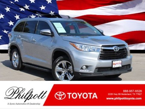 Silver Sky Metallic Toyota Highlander Limited.  Click to enlarge.
