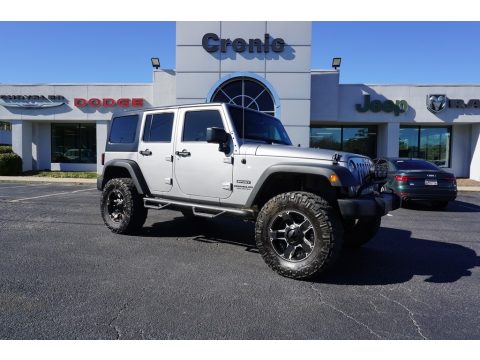 Billet Silver Metallic Jeep Wrangler Unlimited Sport 4x4.  Click to enlarge.