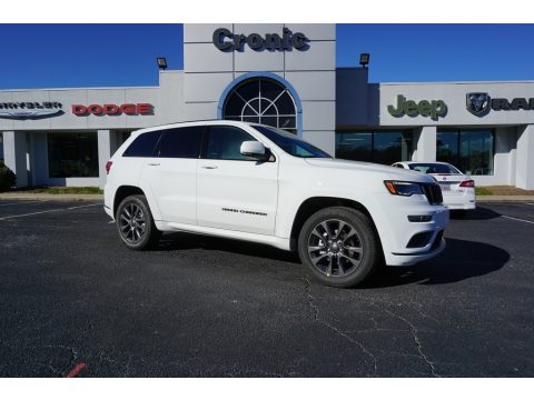 Bright White Jeep Grand Cherokee Overland.  Click to enlarge.
