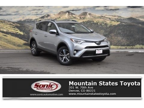 Silver Sky Metallic Toyota RAV4 XLE AWD.  Click to enlarge.
