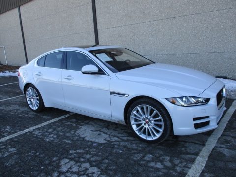 Glacier White Jaguar XE 35t First Edition AWD.  Click to enlarge.