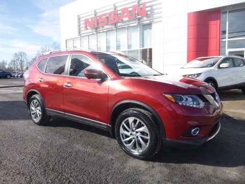 Cayenne Red Nissan Rogue SL AWD.  Click to enlarge.