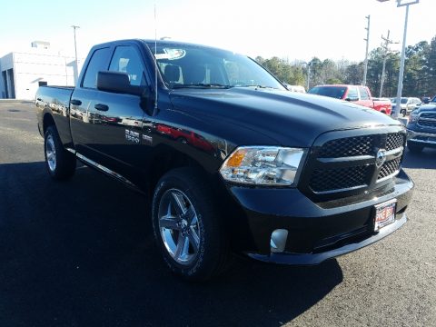 Brilliant Black Crystal Pearl Ram 1500 Express Quad Cab 4x4.  Click to enlarge.