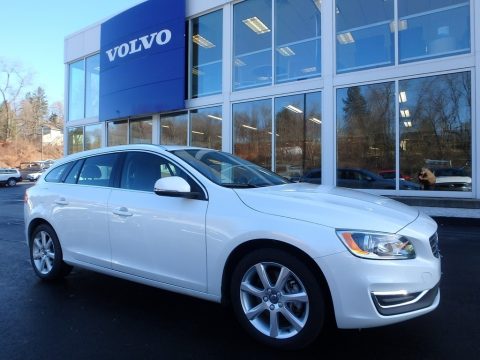 Ice White Volvo V60 T5 AWD.  Click to enlarge.