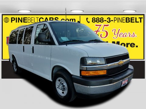 Summit White Chevrolet Express 2500 Passenger LT.  Click to enlarge.