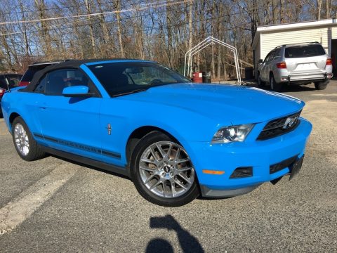 Grabber Blue Ford Mustang V6 Convertible.  Click to enlarge.