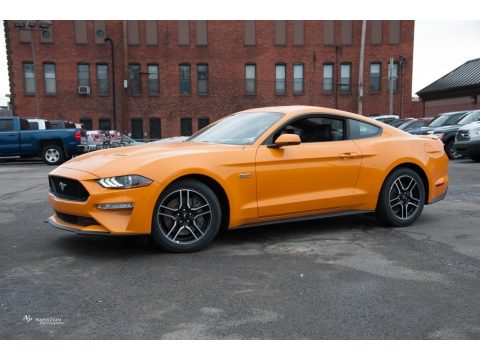 Orange Fury Ford Mustang GT Premium Fastback.  Click to enlarge.