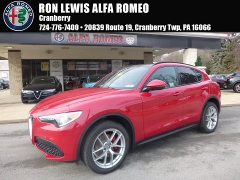 Rosso Alfa (Red) Alfa Romeo Stelvio Ti AWD.  Click to enlarge.