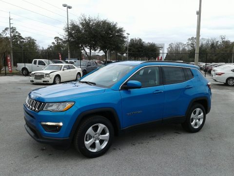 Laser Blue Pearl Jeep Compass Latitude.  Click to enlarge.