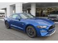Front 3/4 View of 2018 Ford Mustang GT Premium Fastback #1