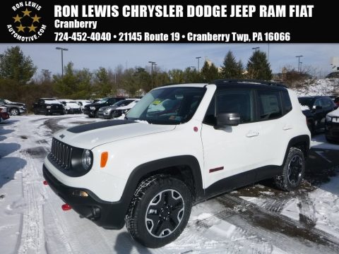 Alpine White Jeep Renegade Trailhawk 4x4.  Click to enlarge.