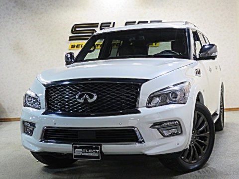 Majestic White Infiniti QX80 Limited AWD.  Click to enlarge.