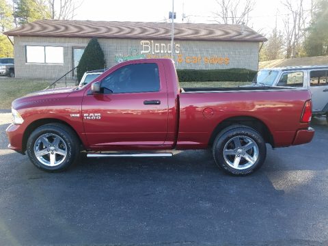 Deep Cherry Red Crystal Pearl Ram 1500 Express Regular Cab.  Click to enlarge.