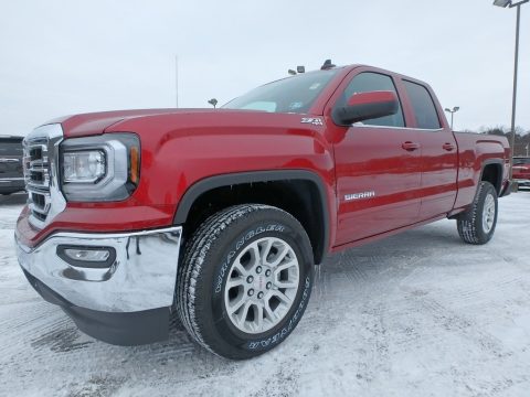 Red Quartz Tintcoat GMC Sierra 1500 SLE Double Cab 4WD.  Click to enlarge.