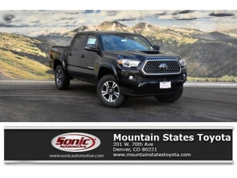 Midnight Black Metallic Toyota Tacoma TRD Sport Double Cab 4x4.  Click to enlarge.